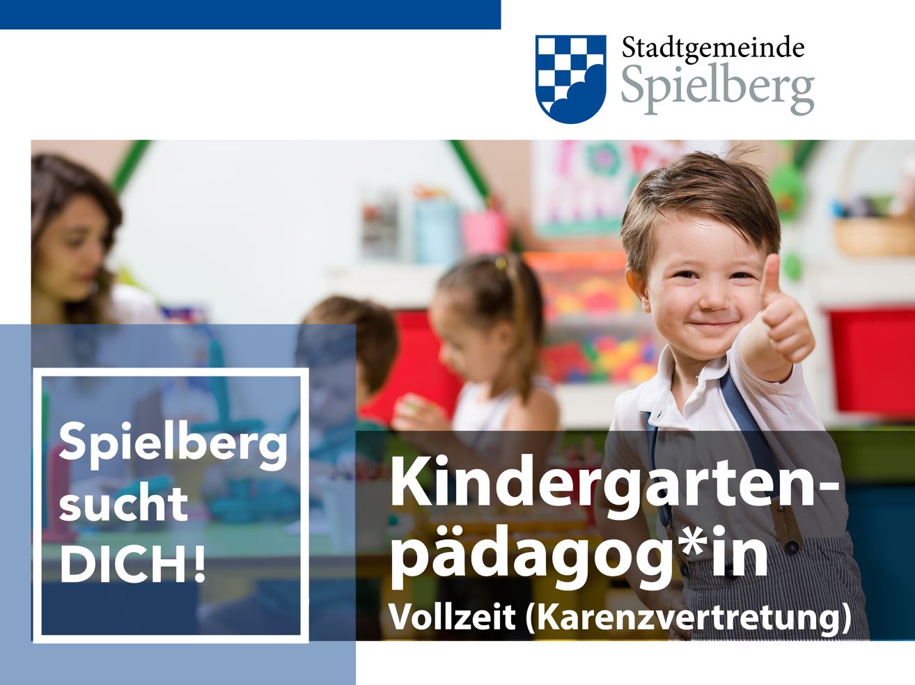 Wir suchen Verstärkung: Kindergartenpädagog:in (Vollzeit/Karenzvertretung)