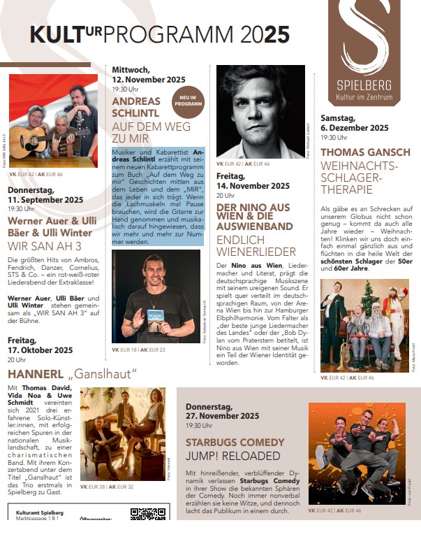 Neu im Kulturprogramm: Kabarettabend mit Andreas Schlintl